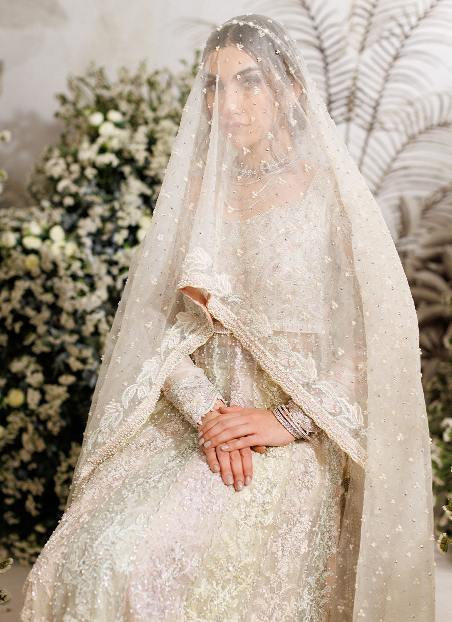 ERIS IVORY AND PASTEL KALIDAAR - Eira Ethereal Couture by Farah Talib Aziz