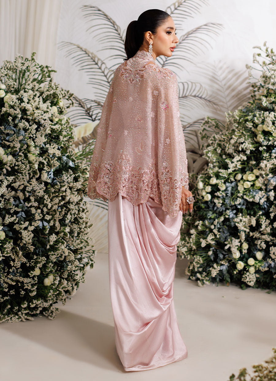 ERIS ORGANZA CAPE WITH PRE-DRAPED SKIRT - Eira Ethereal Couture by Farah Talib Aziz