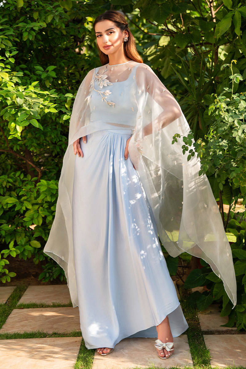 ICE BLUE CAPE - Mid Summer Dream by Zainab Salman