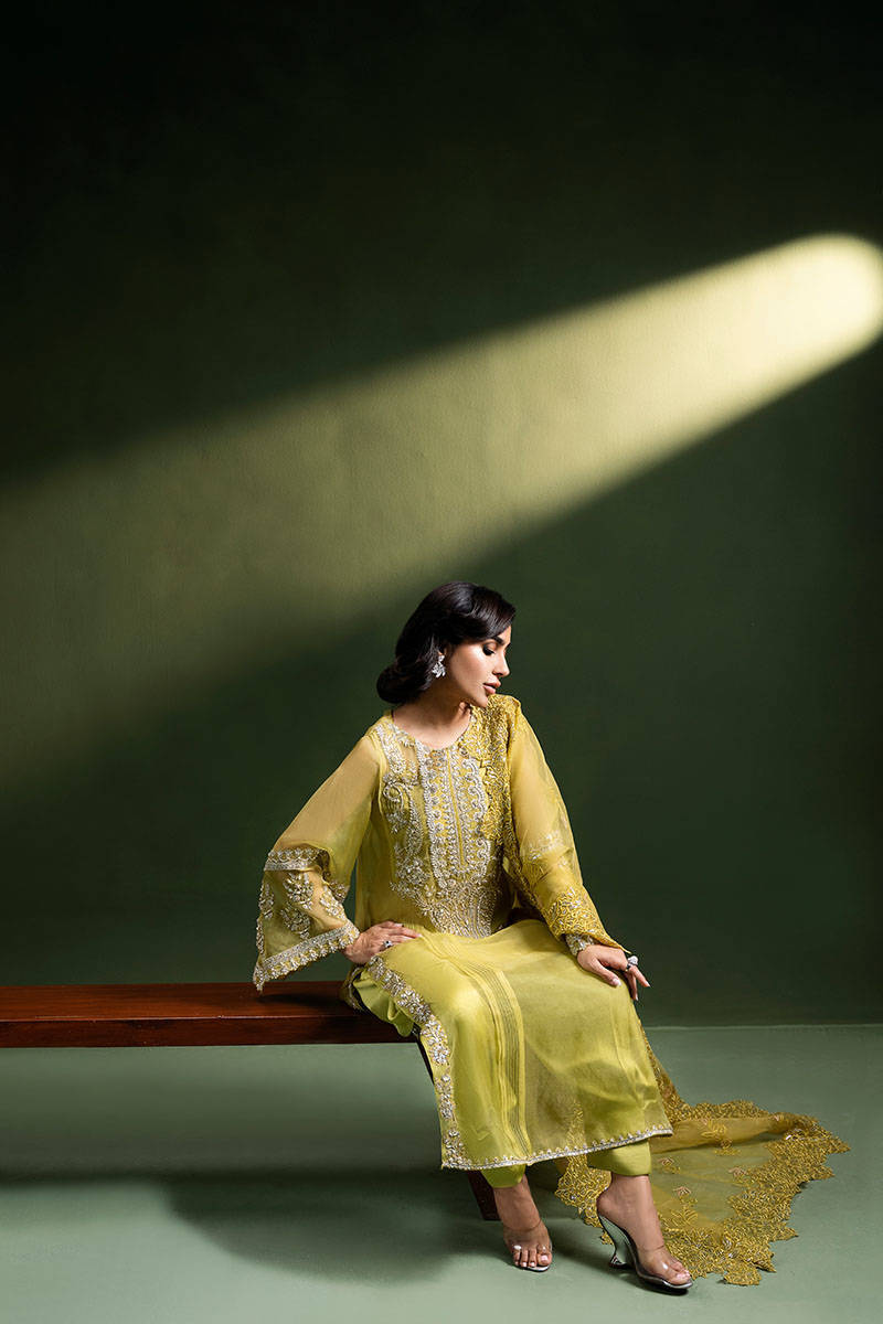 Olive Tuscun - Luna Festive Collection by ZAINAB SALMAN