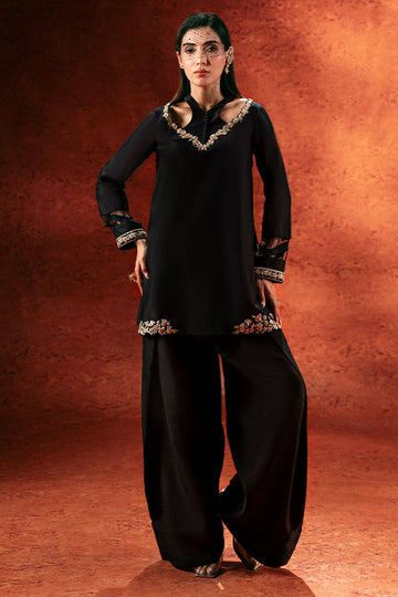 Deep Night - Crystique Silk Collection by ZAINAB SALMAN