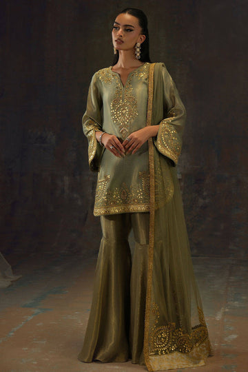 Gold Twlight Set - Setareh by Farida Hasan