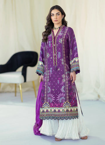 MYRTLE PLUM SHIRT AND DUPATTA - Gaia by Farah Talib Aziz