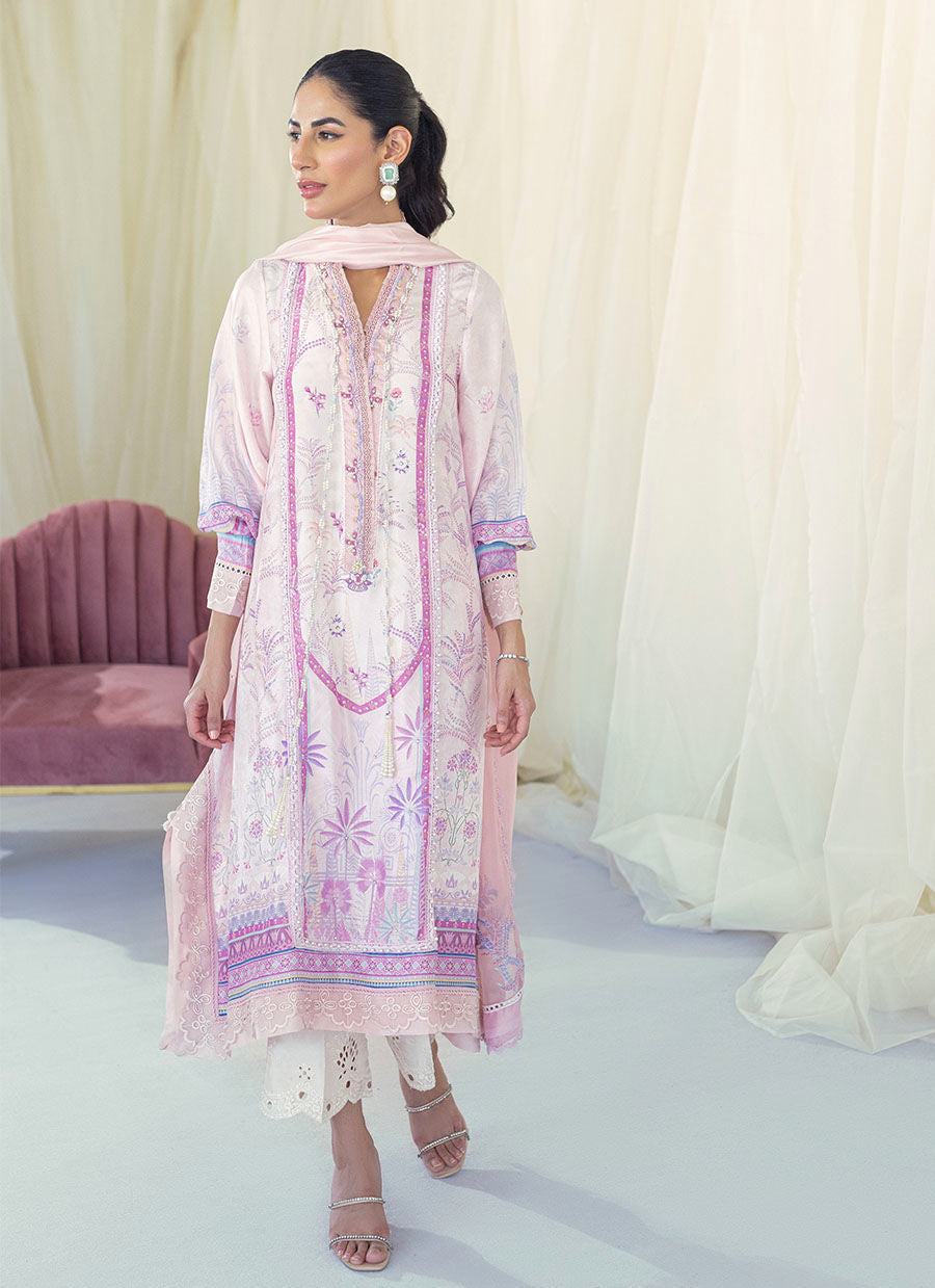 RORY BLUSH SHIRT AND DUPATTA - Gaia by Farah Talib Aziz