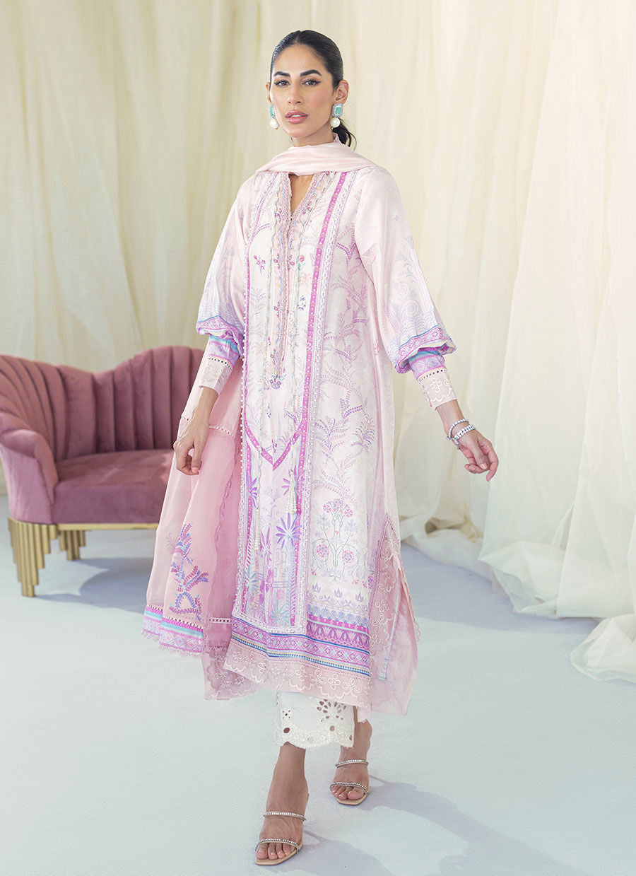 RORY BLUSH SHIRT AND DUPATTA - Gaia by Farah Talib Aziz