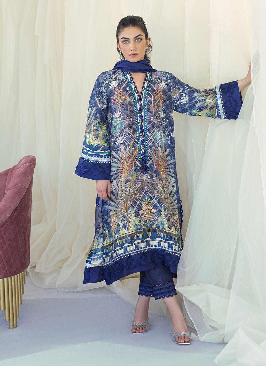 FRIDA SILK SHIRT AND DUPATTA - Gaia by Farah Talib Aziz