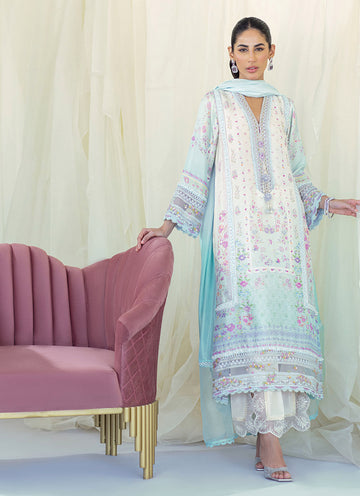 FRANNIE OMBRE SILK SHIRT AND DUPATTA - Gaia by Farah Talib Aziz