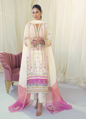 LIA LEMON SILK SHIRT AND DUPATTA - Gaia by Farah Talib Aziz