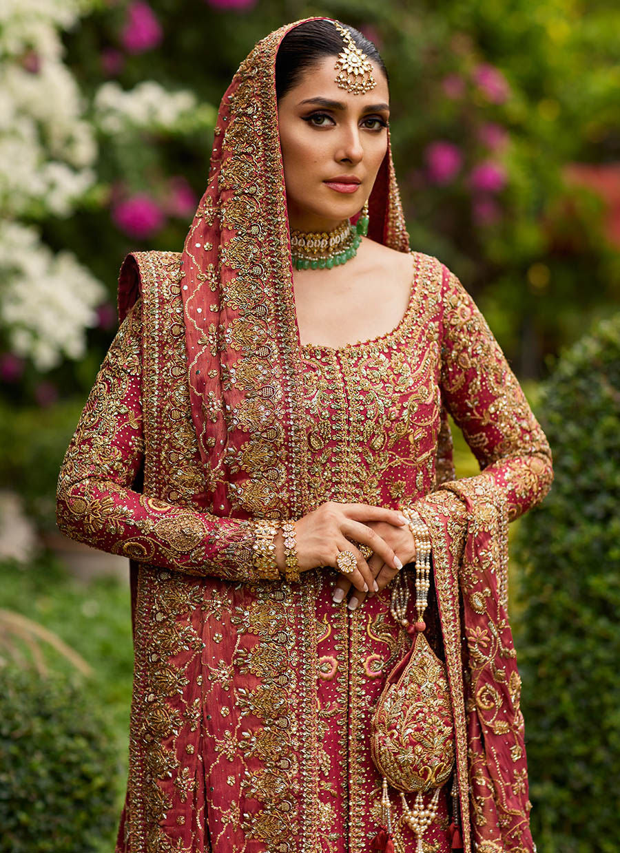 DIL RAS PANELLED FARSHI BRIDAL - Firouzeh Heritage Bridals by Fara Talib Aziz