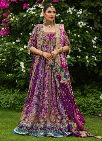 ZEENAT AUBERGINE - Firouzeh Heritage Bridals by Fara Talib Aziz