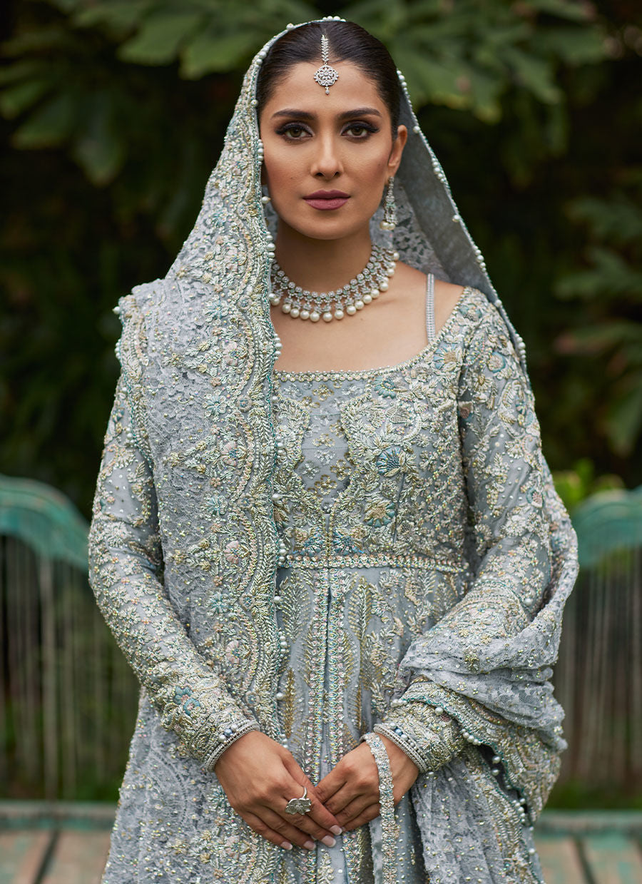 ALEEMA ICE BLUE - Firouzeh Heritage Bridals by Fara Talib Aziz