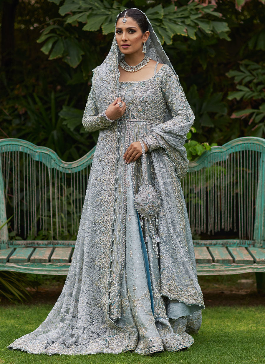 ALEEMA ICE BLUE - Firouzeh Heritage Bridals by Fara Talib Aziz