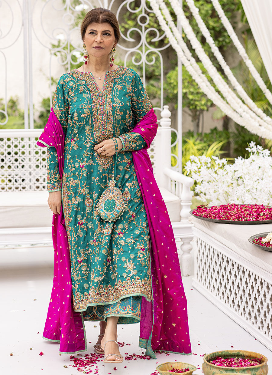 Avisa Emerald Kurta - Azeeta Festive Couture by FTA