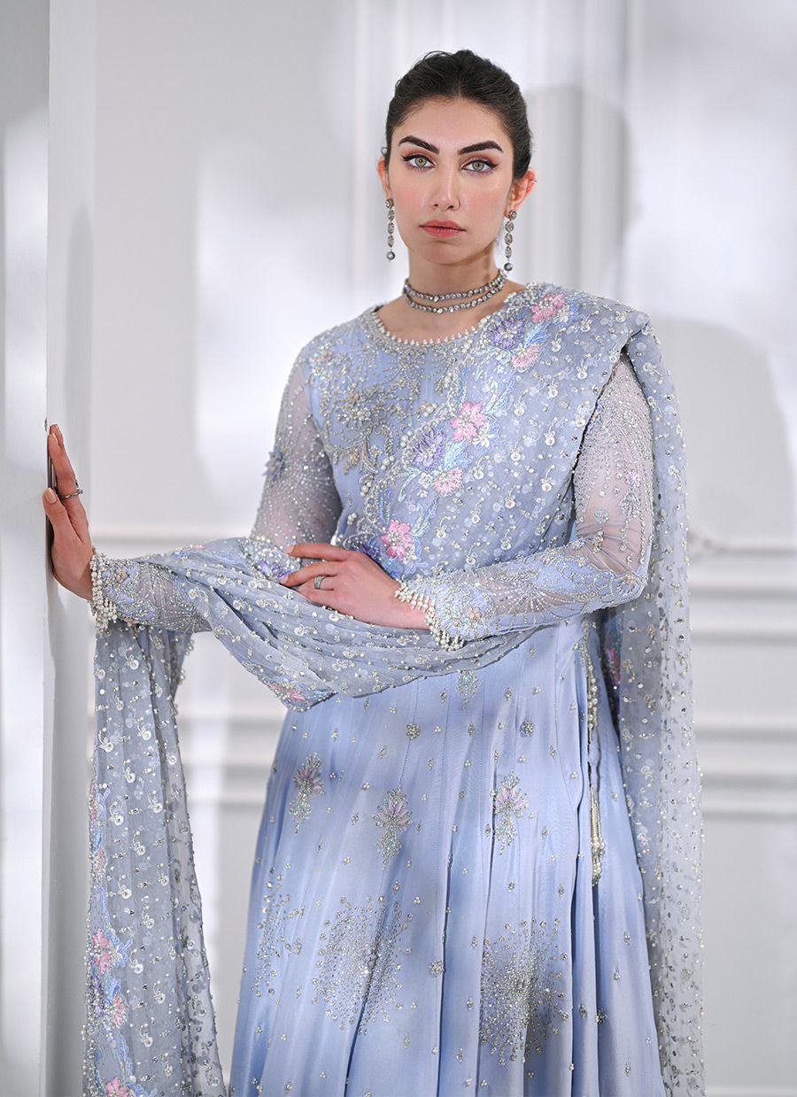 SANOMA ICE BLUE KALIDAAR - Mala by Farah Talib Aziz