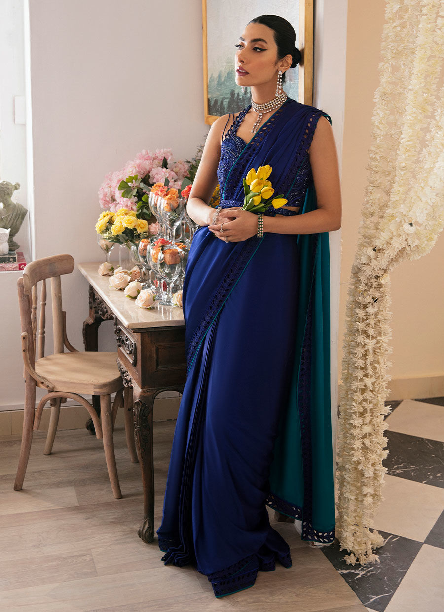 Alma Ombre Saree - Mayna Festive Luxe Pret by FTA