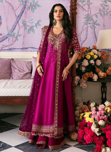 Narina Magenta Kalidaar & Dupatta - Mayna Festive Luxe Pret by FTA