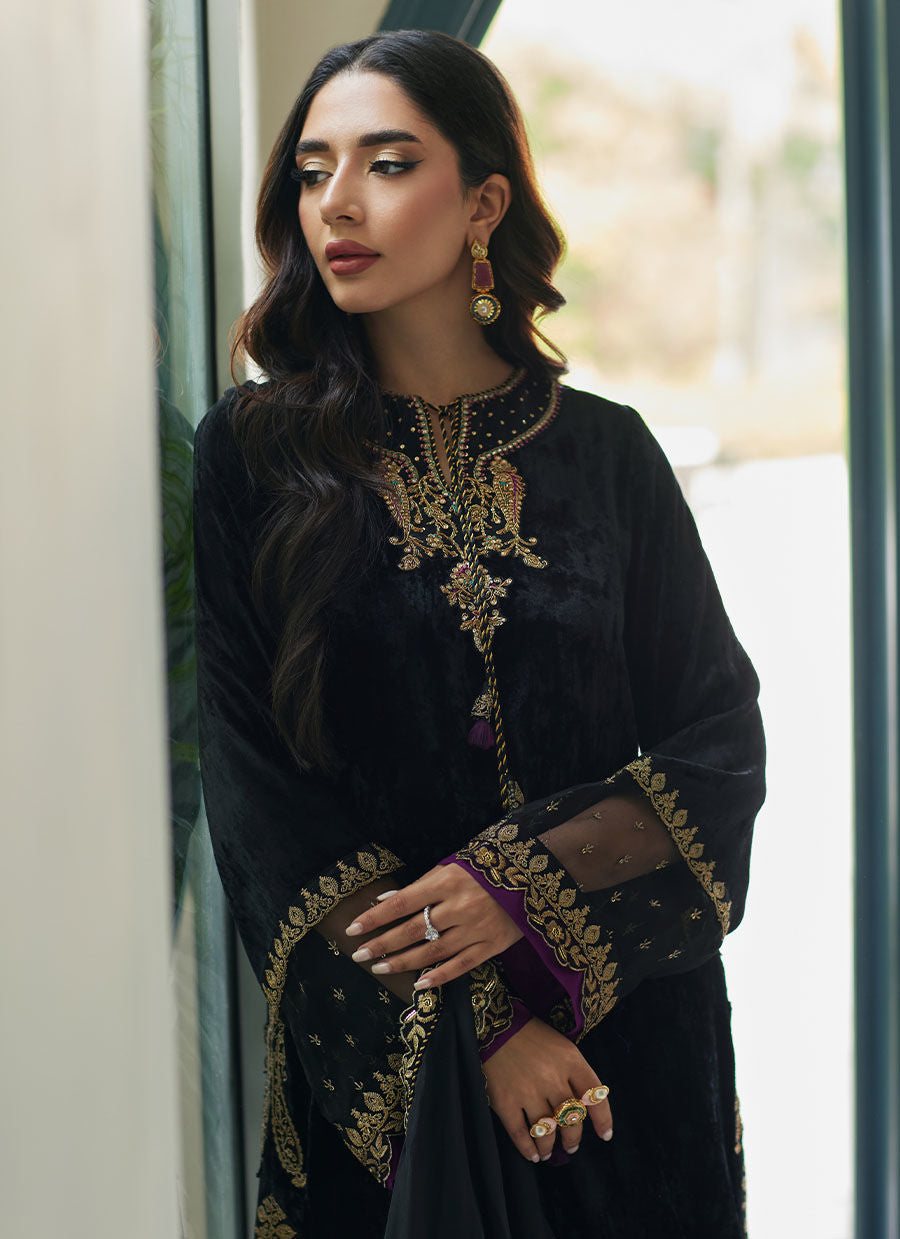 SABEEL SHIRT AND DUPATTA - Velvet Revolt by Farah Talib Aziz