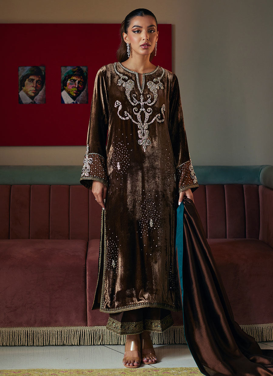 JANA SHIRT AND DUPATTA - Velvet Revolt by Farah Talib Aziz