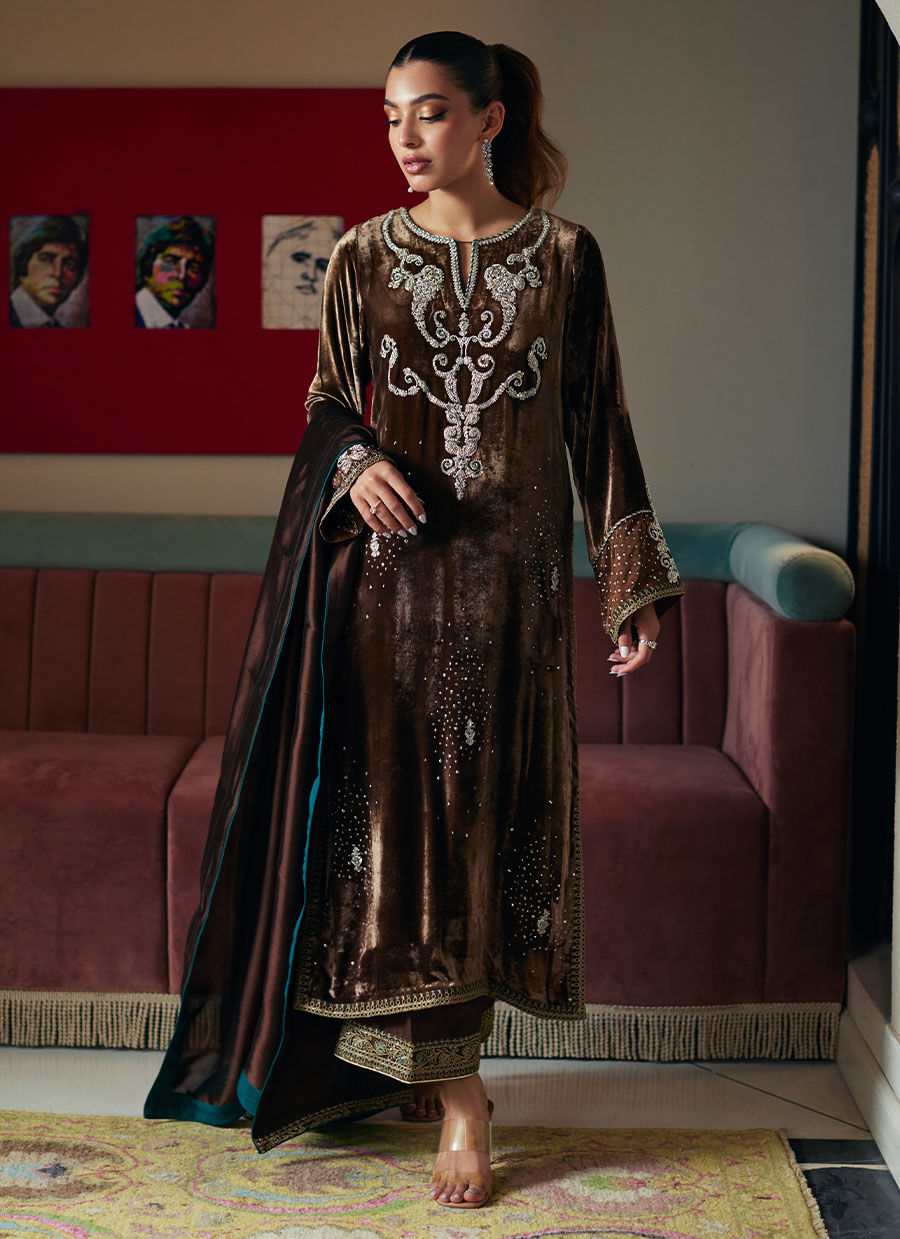 JANA SHIRT AND DUPATTA - Velvet Revolt by Farah Talib Aziz