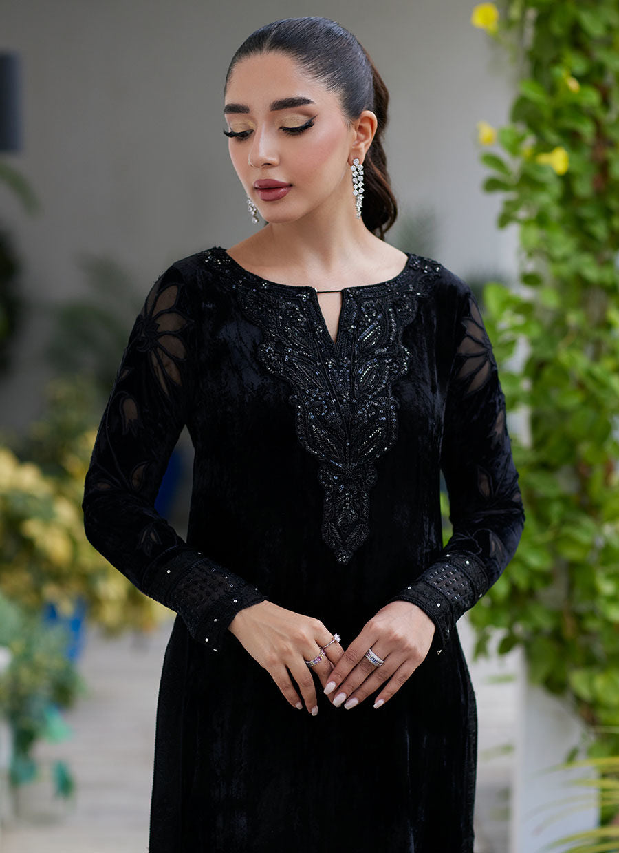 AFRIN ONYX CUTWORK SHIRT - Velvet Revolt by Farah Talib Aziz