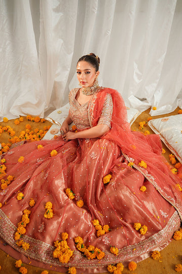 Shahnoor - Marigold and Gota by Ansab Jahangir