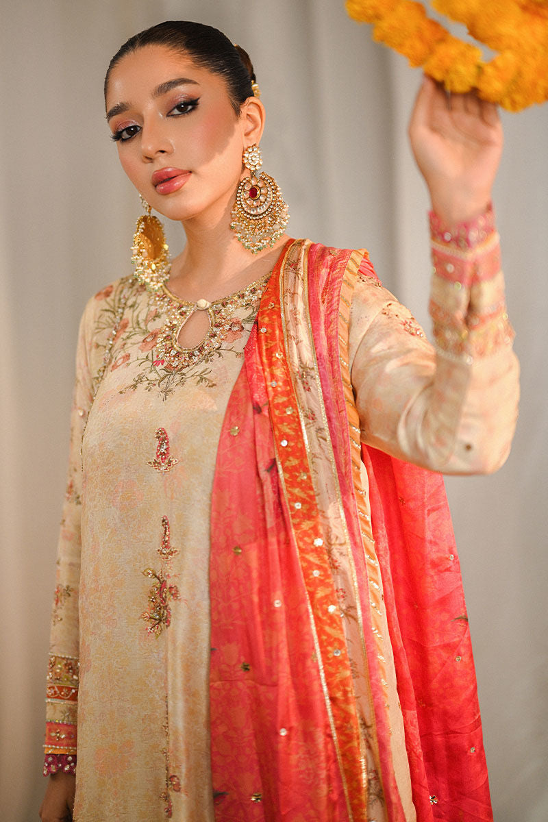 Erha - Marigold and Gota by Ansab Jahangir