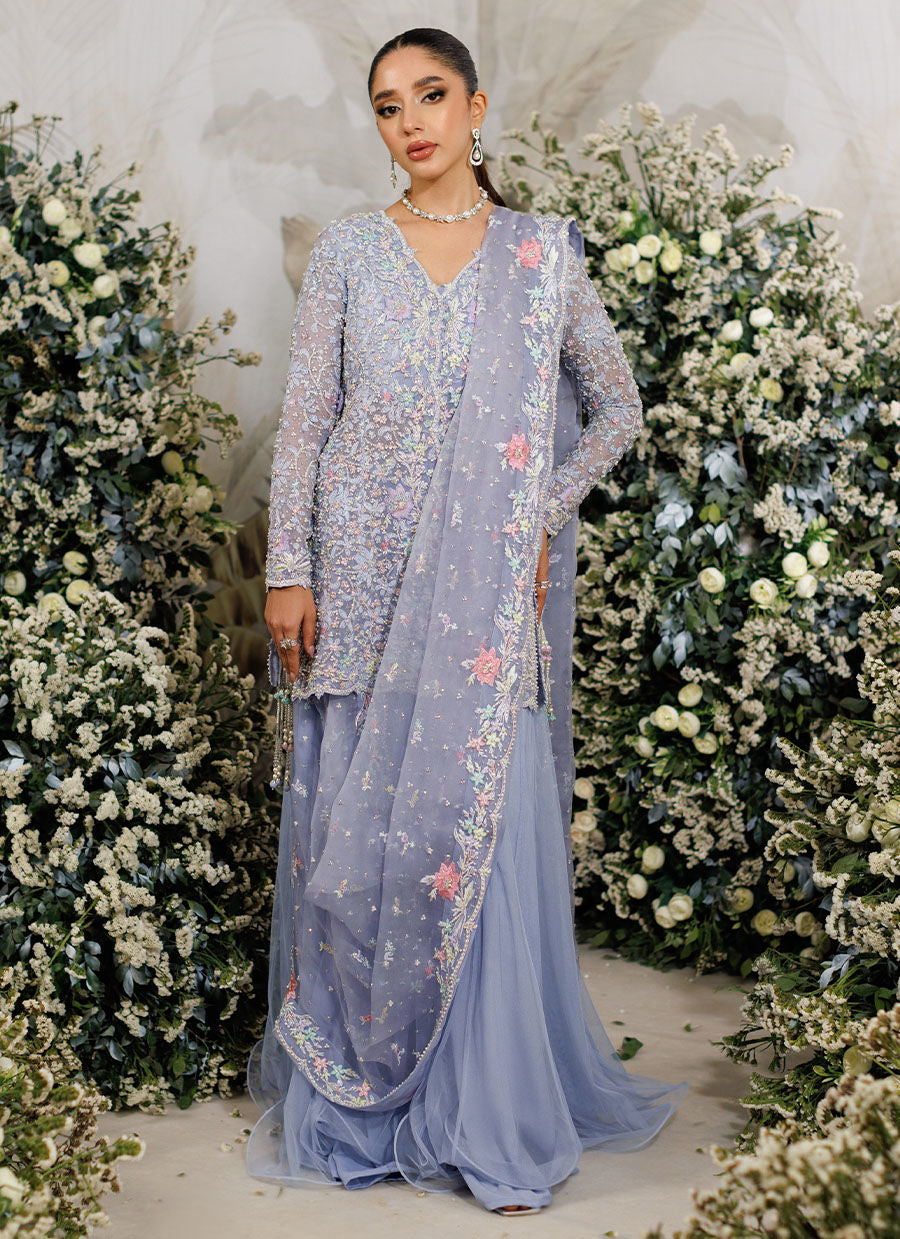 ERIS PERIWINKLE JACKET - Eira Ethereal Couture by Farah Talib Aziz