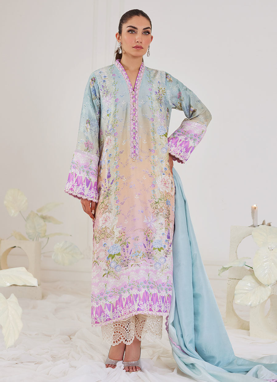 TERESA OMBRE SHIRT AND DUPATTA - Tara Eid Luxe by Farah Talib Aziz