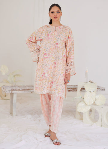 RAFAELA SALMON PINK SHIRT - Tara Eid Luxe by Farah Talib Aziz