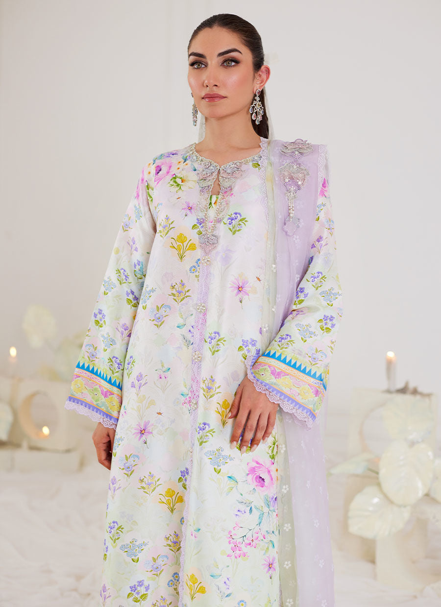 ROSARIO SHIRT AND PRE-DRAPED DUPATTA - Tara Eid Luxe by Farah Talib Aziz