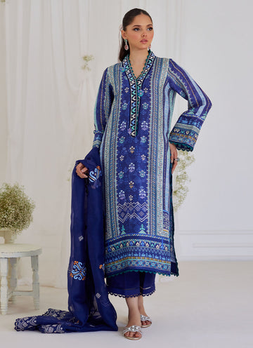 ADINA BLUE SHIRT AND DUPATTA - Tara Eid Luxe by Farah Talib Aziz