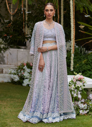 Zephra Pastel Hued Jacket - Miray Festive Formals by Farah Talib Aziz