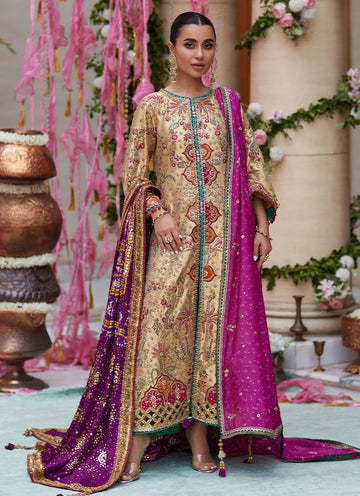 Nilan Gold Jacket - Miray Festive Formals by Farah Talib Aziz