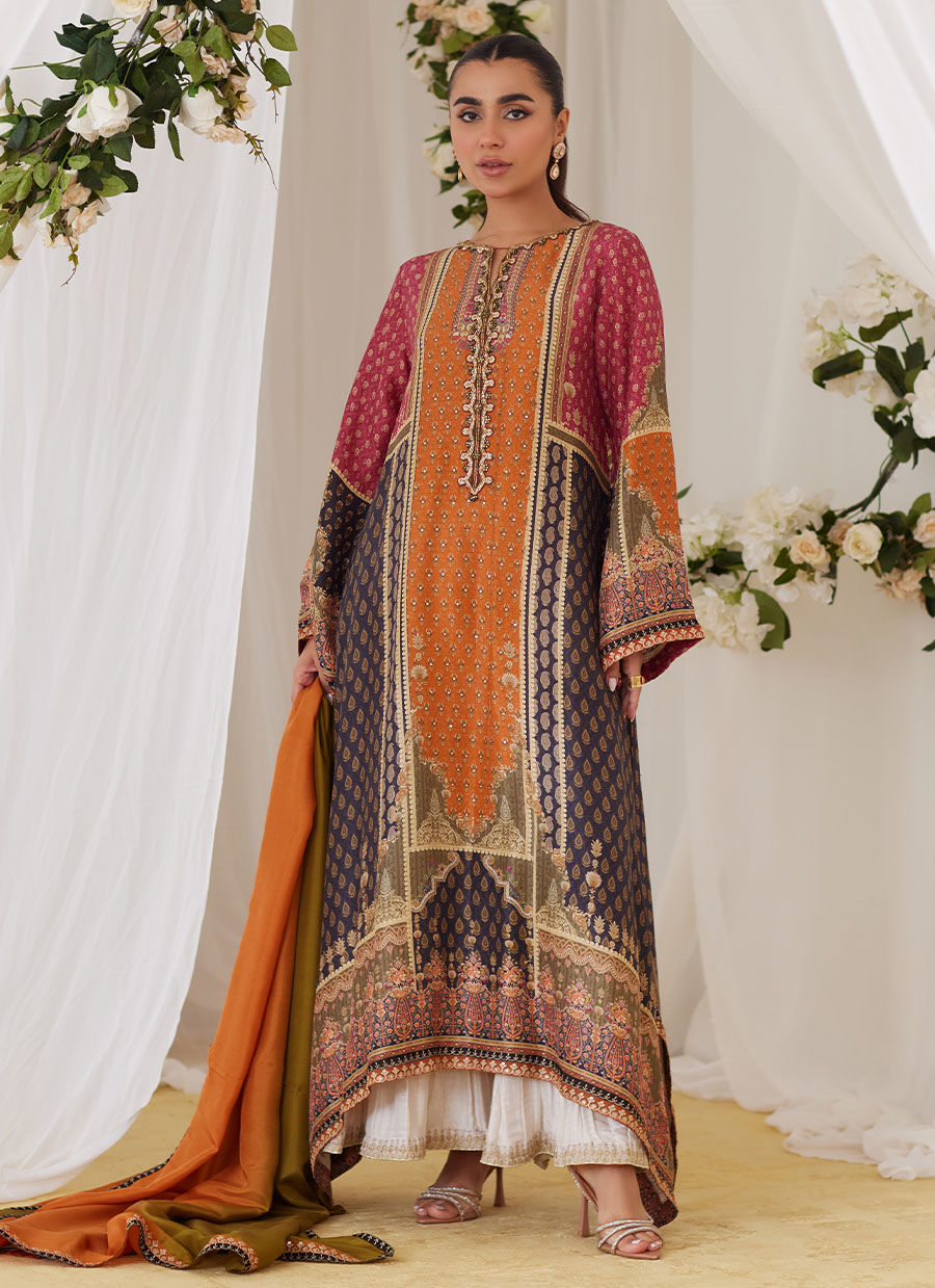 Oceea Printed Shirt And Dupatta - Lea Fall by Farah Talib Aziz