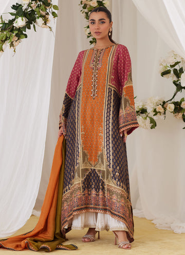 Oceea Printed Shirt And Dupatta - Lea Fall  '24 by FTA