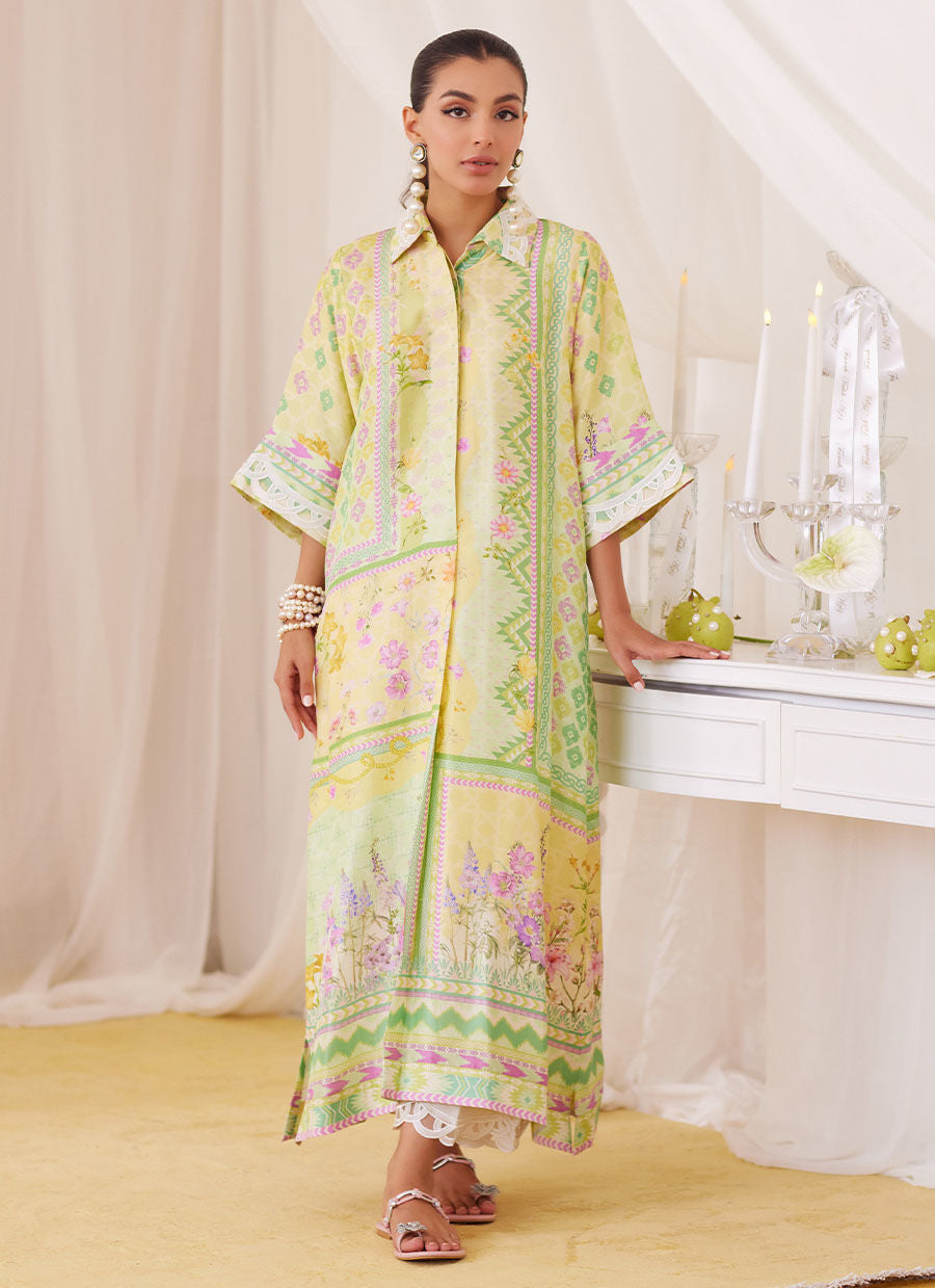 Butter Yellow Shirt Dress - Lea Fall by Farah Talib Aziz