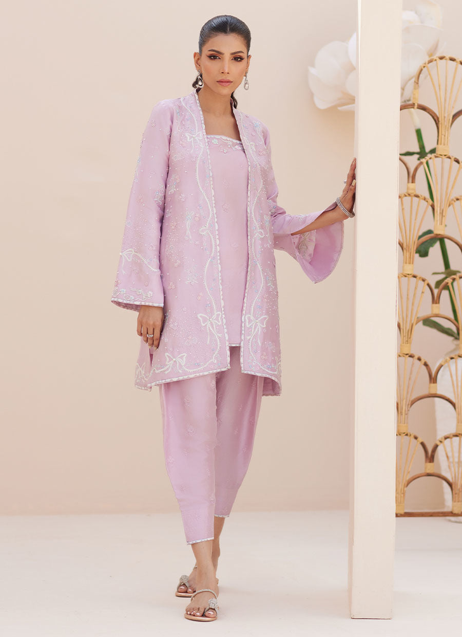 Layana Lavender Jacket with Slip - Zaza'25 by Farah Talib Aziz