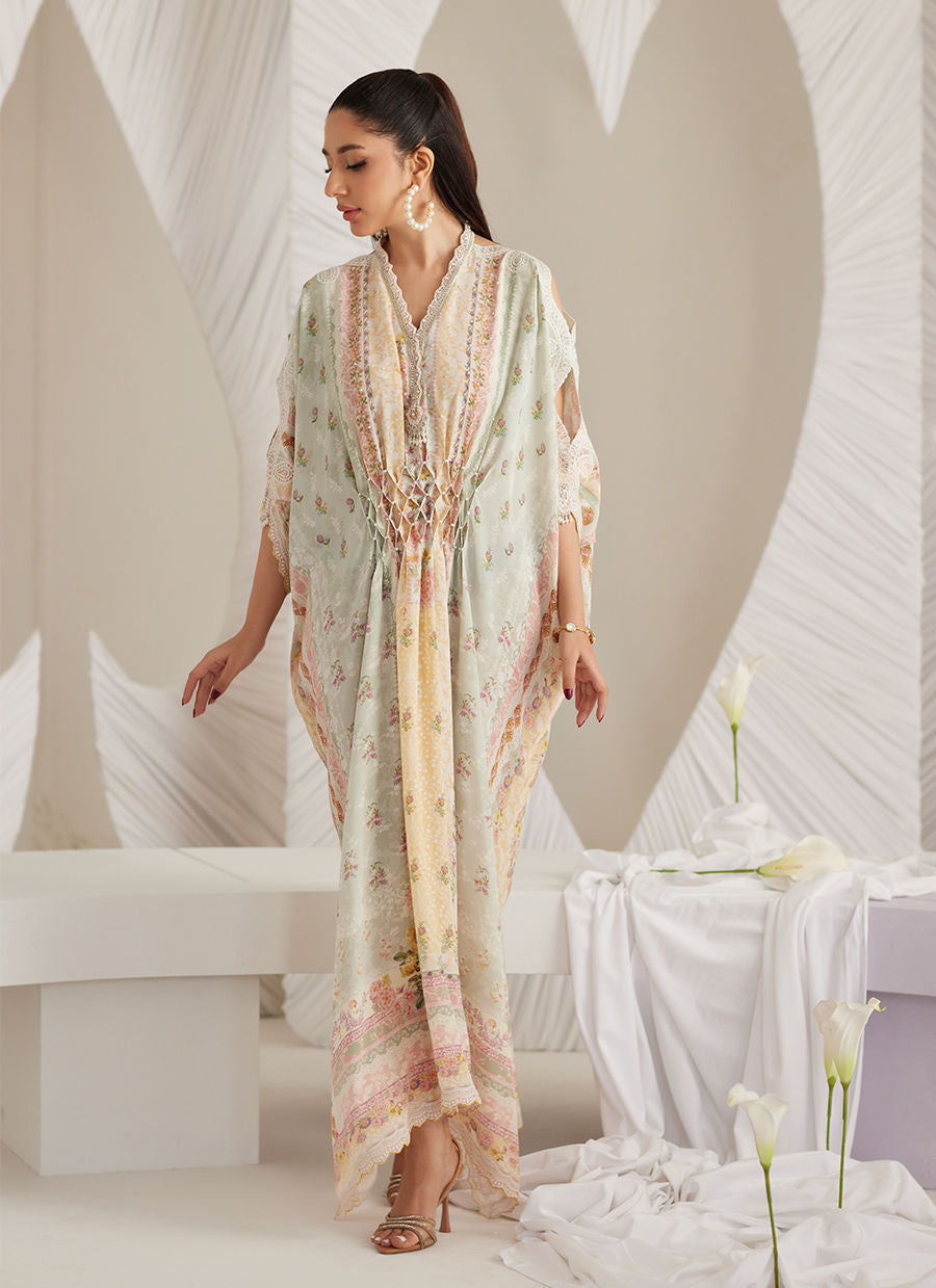 Allegra Mint Kaftan - LEA Eid 25 by Farah Talib Aziz