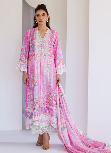 Lyra Pink Shirt And Dupatta - Tara Eid Luxe 25 by Farah Talib Aziz