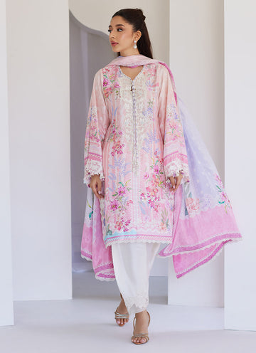 Oddie Pink Shirt And Dupatta - Tara Eid Luxe 25 by Farah Talib Aziz