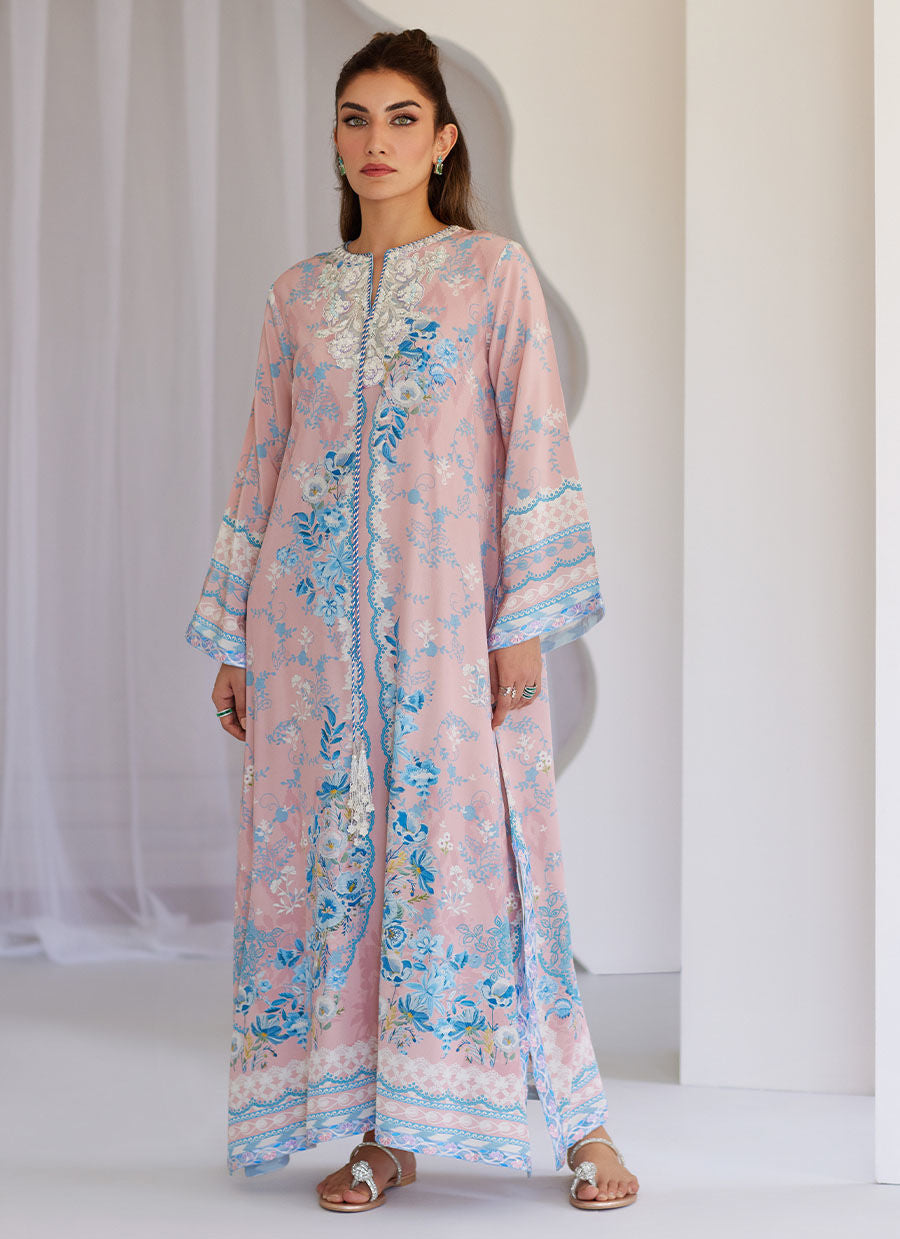 Petal Pink Kaftan - Tara Eid Luxe 25 by Farah Talib Aziz