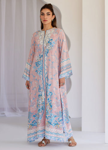 Petal Pink Kaftan - Tara Eid Luxe 25 by Farah Talib Aziz