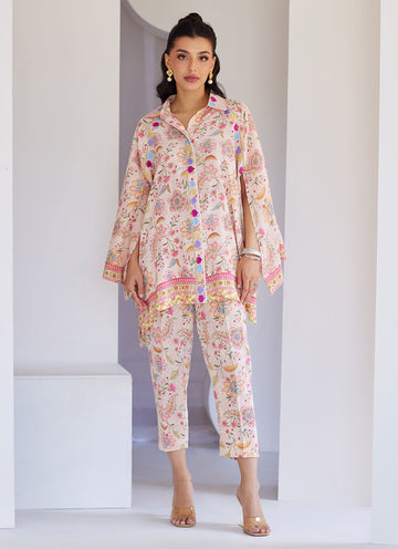 Azizam Blush Pink Shirt - Tara Eid Luxe 25 by Farah Talib Aziz