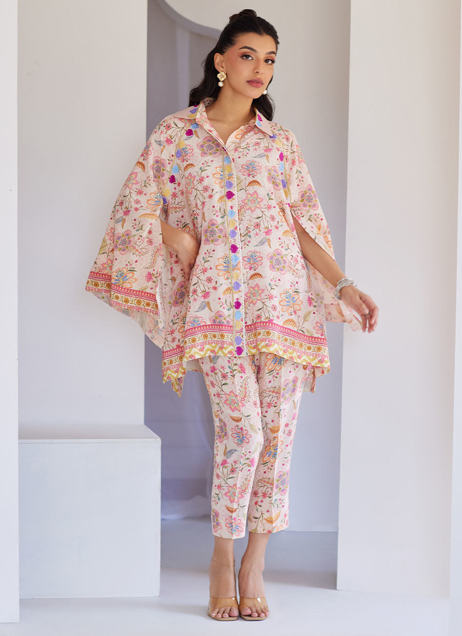 Azizam Blush Pink Shirt - Tara Eid Luxe 25 by Farah Talib Aziz