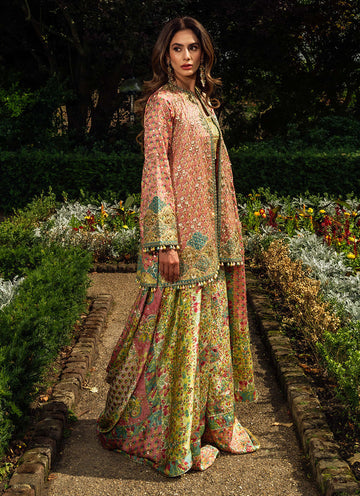 Shae Blockprinted Dhaka and Short Jacket - MALA 25 by Farah Talib Aziz