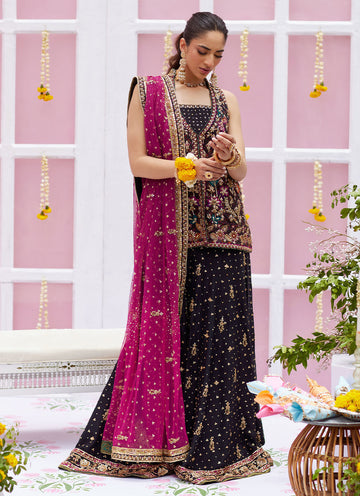 Nayra Block Printed Shirt and Dhaka - Amaltas 25 by Farah Talib Aziz