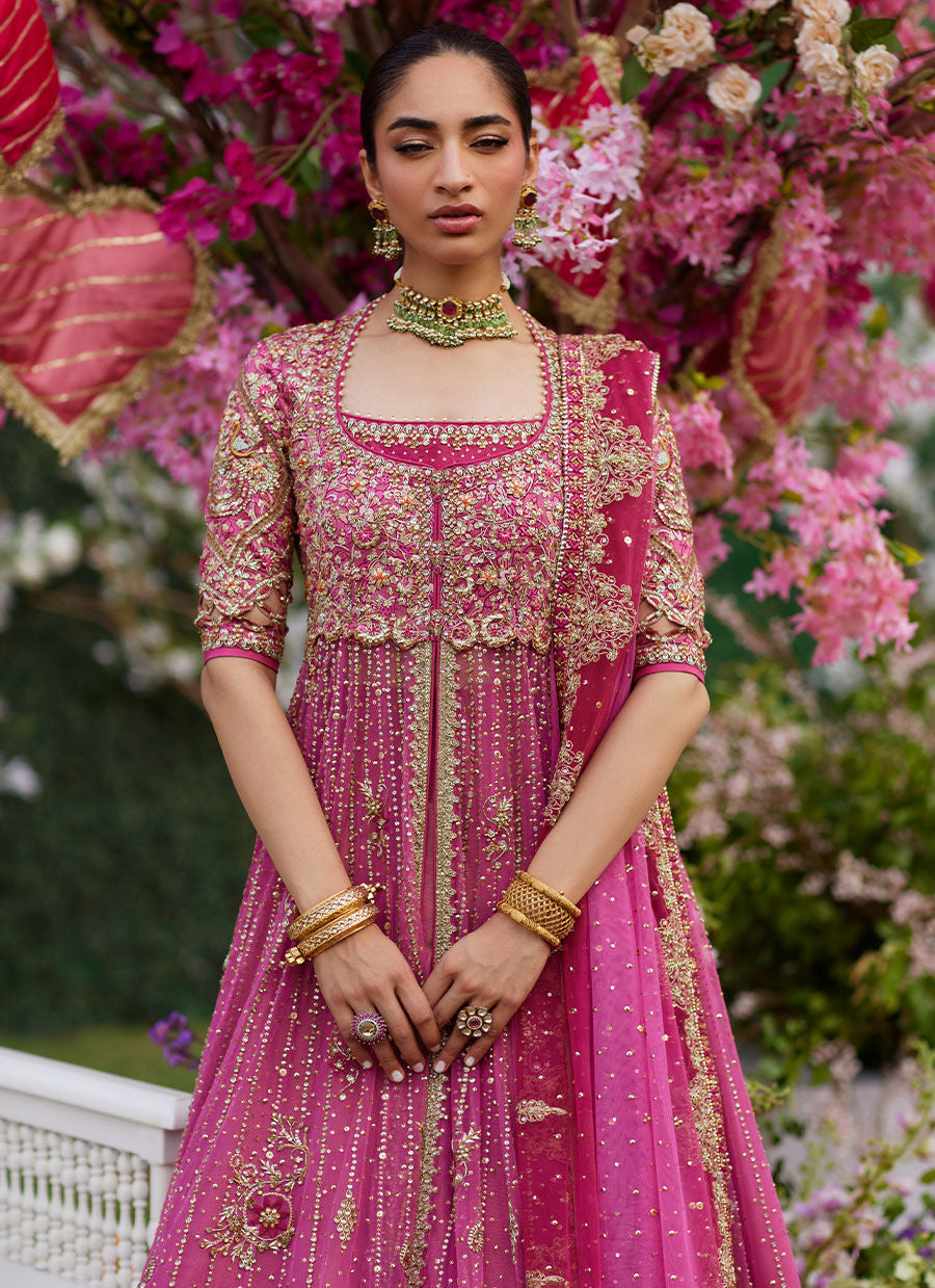 Inara Candy Pink Kalidaar - Amaltas 25 by Farah Talib Aziz