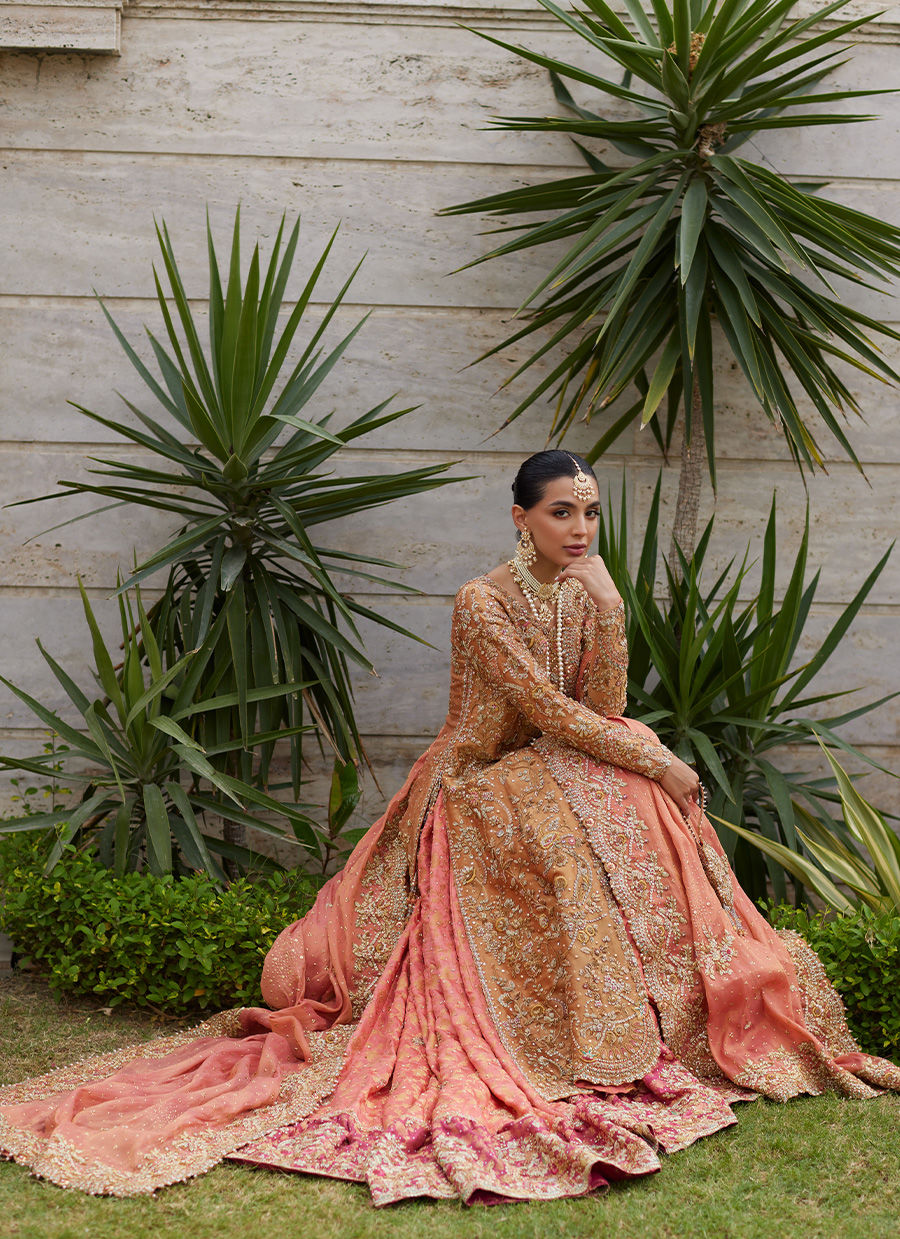 Gulbahar Peach Bridal - Miray Heritage Bridals 25 by Farah Talib Aziz