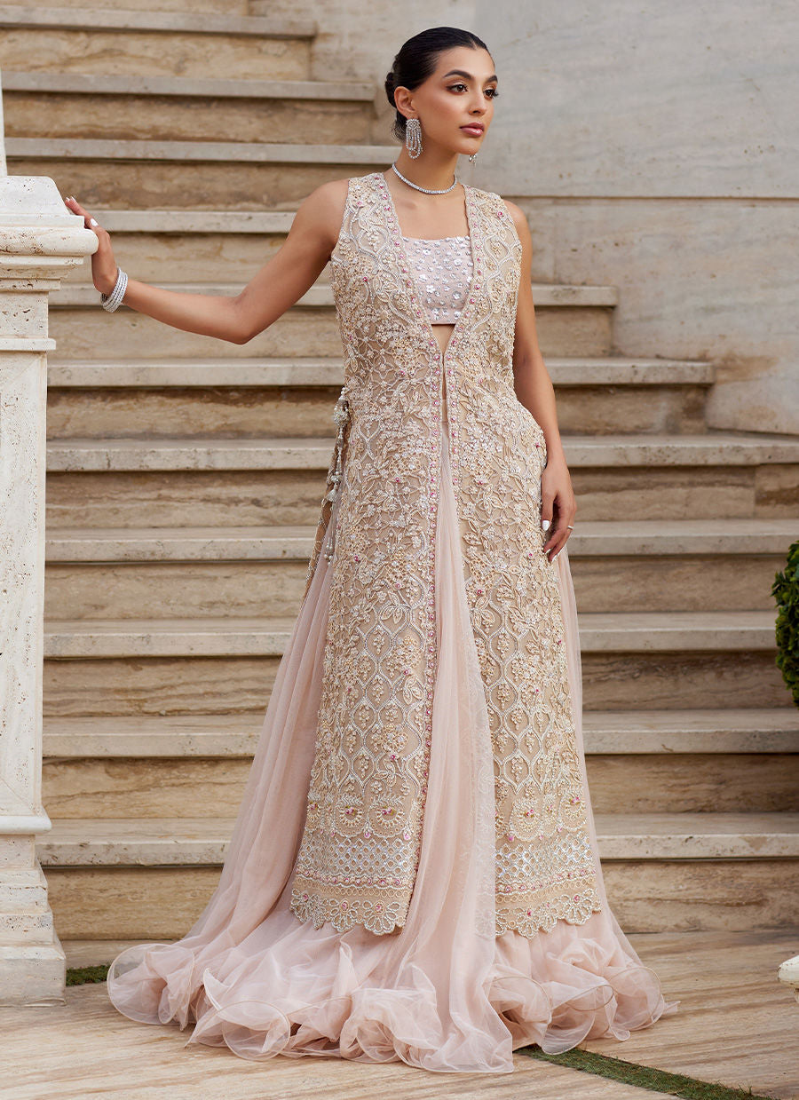 Gulzarey Organza Jacket - Miray Heritage Bridals 25 by Farah Talib Aziz