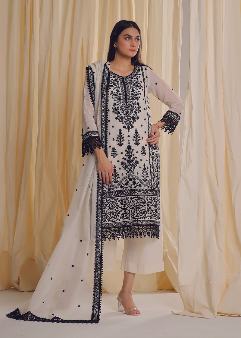 Muradabad White & Black - Jashan by Rizwan Beyg